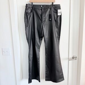 KUT From the Kloth Black Flare Coated Jeans